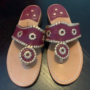 Garnet and gold jacks